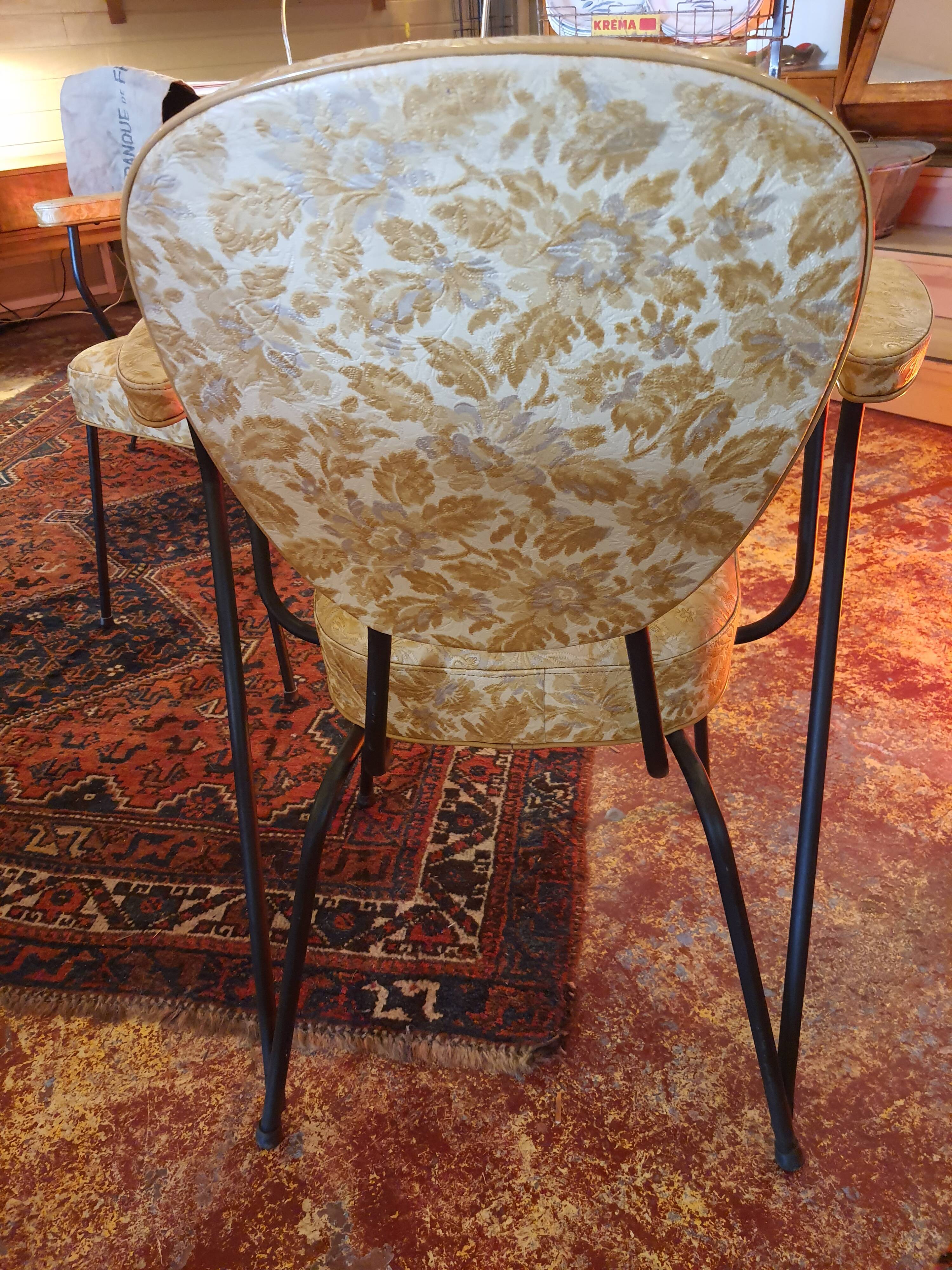 Chaises fer forgé années 50, vintage