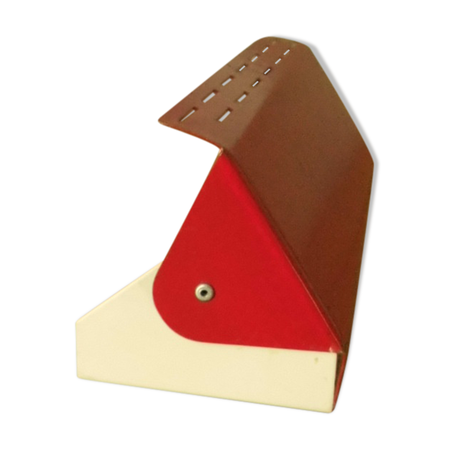 Wall lamp with red swivel shutter