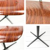 Mid Century Chaise d'école Chaise enfant Bois Métal Vintage Rétro Chambre d'enfants Boussole Pied Sk