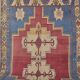 Oversize Handknotted Geometric Vintage Rug sku 1905