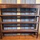 Baker's shelf, kitchen shelf, collection shelf from the early 19th century, oak.