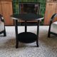 Round tripod art deco coffee table