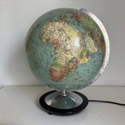 Globe vintage 1940 terrestre verre Duo Erdglobus Berlin - 42 cm
