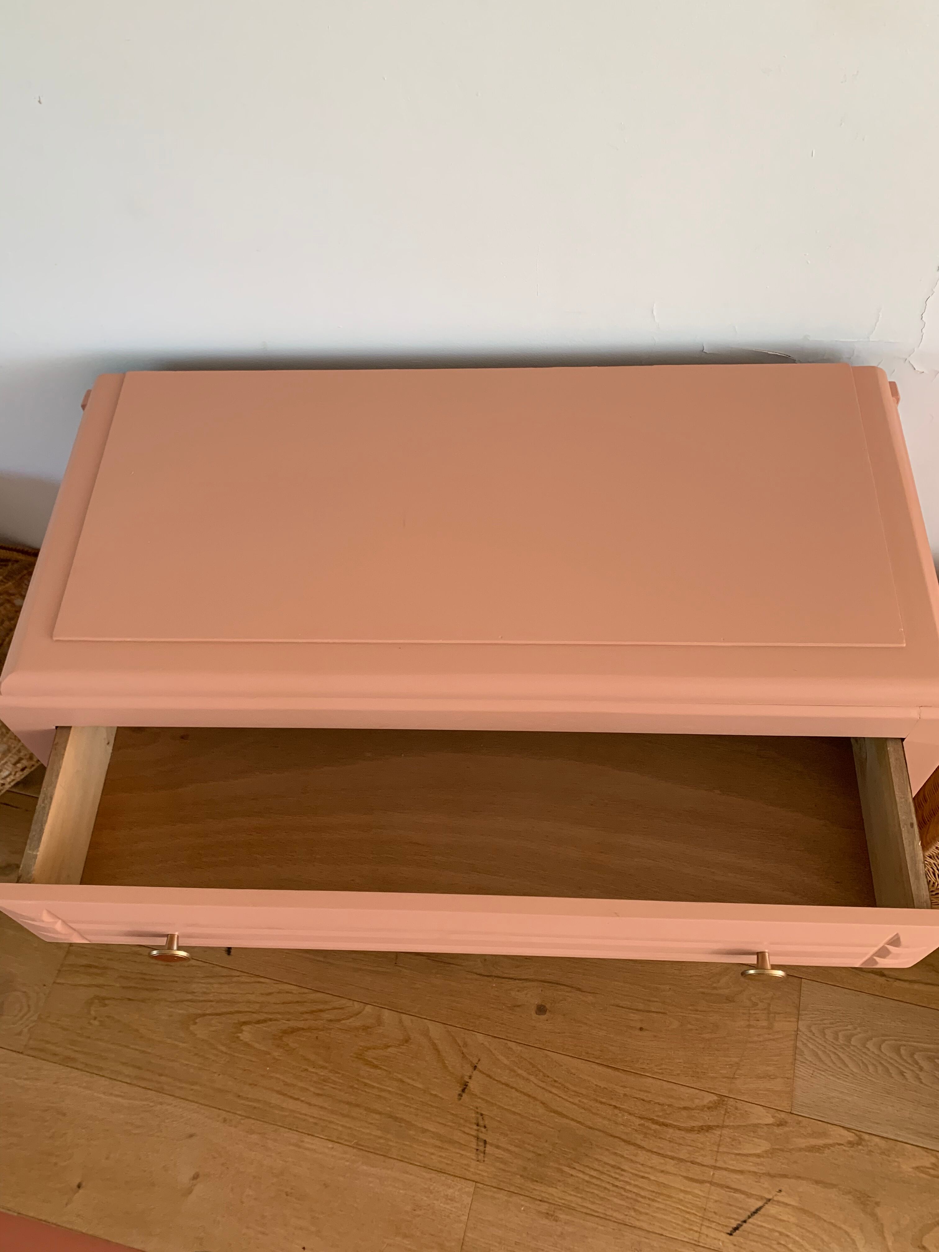 Vintage dresser pink blush