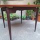 Wooden Dining Table with Round Top, 1950s