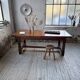 Rustic farmhouse table, solid oak, 2m