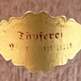 Brown German Fat Lava Style Vase with Drip Glaze, Töpferei Zimmermann