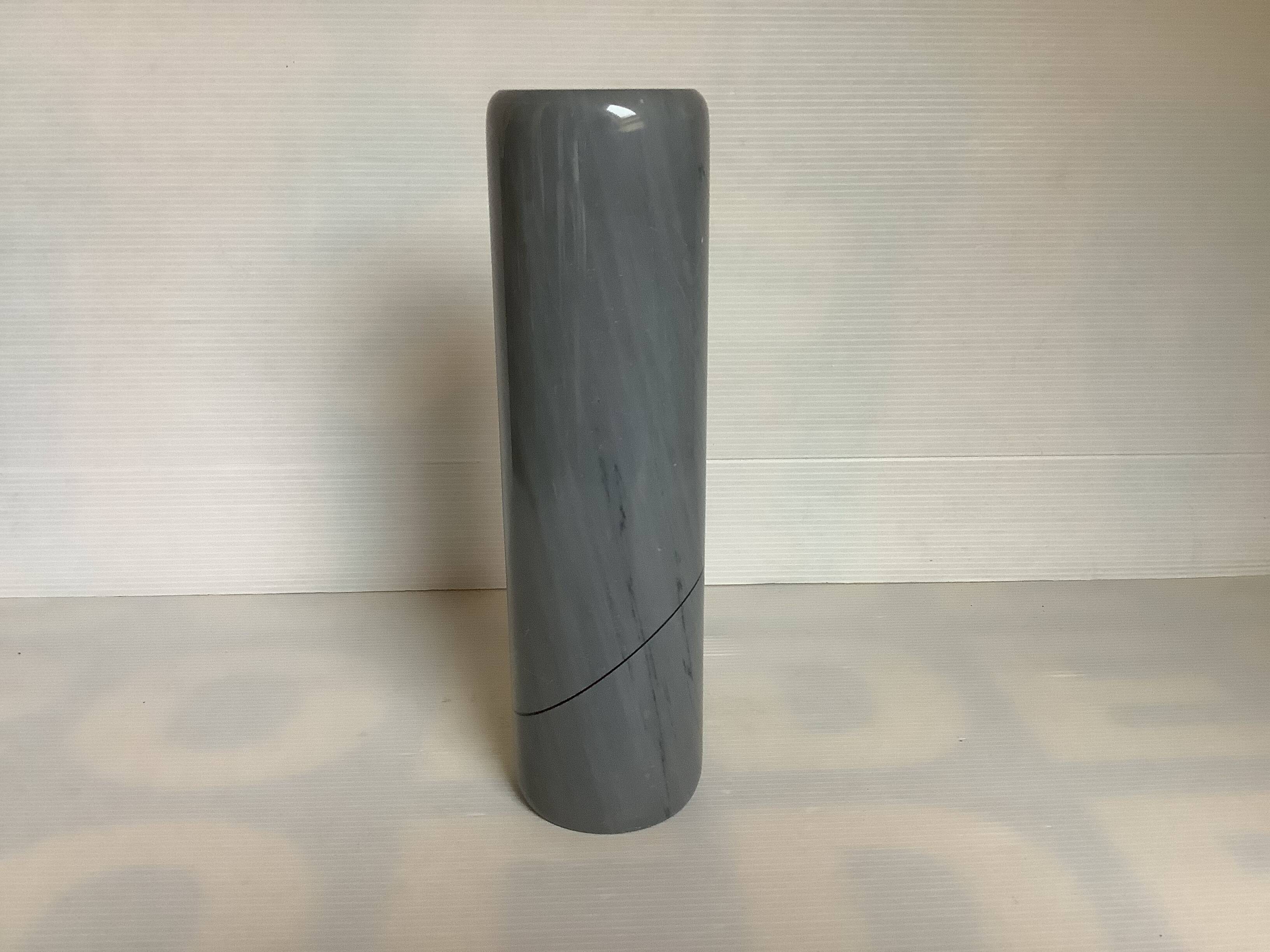 Marble scroll vase Mageia Giulio Lazzotti Italy