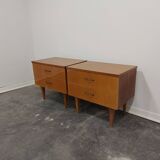 Paire de tables de chevet années 1970