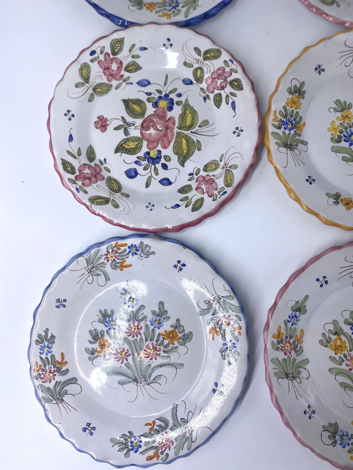 6 vintage plates Martres Tolosane Jodra Noirmoutier