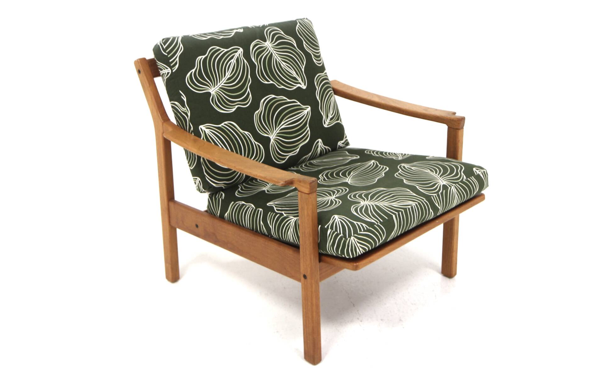 Fauteuil scandinave en teck "Tibro", Erik Wortz, Möbel-IKEA, Suède, 1940