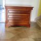 large curved chest of drawers - solid wood - cherry - 4 drawers - Louis Philippe