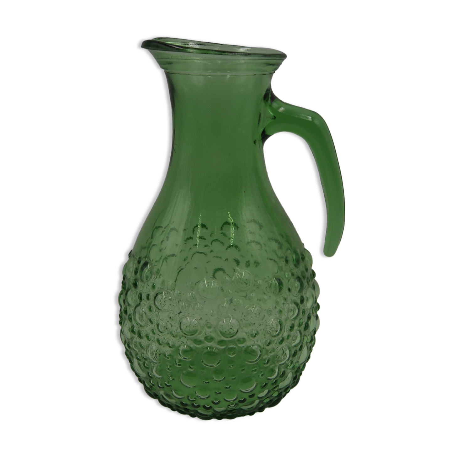 Vintage molded glass decanter