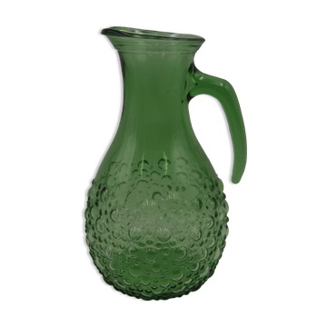 Vintage molded glass decanter