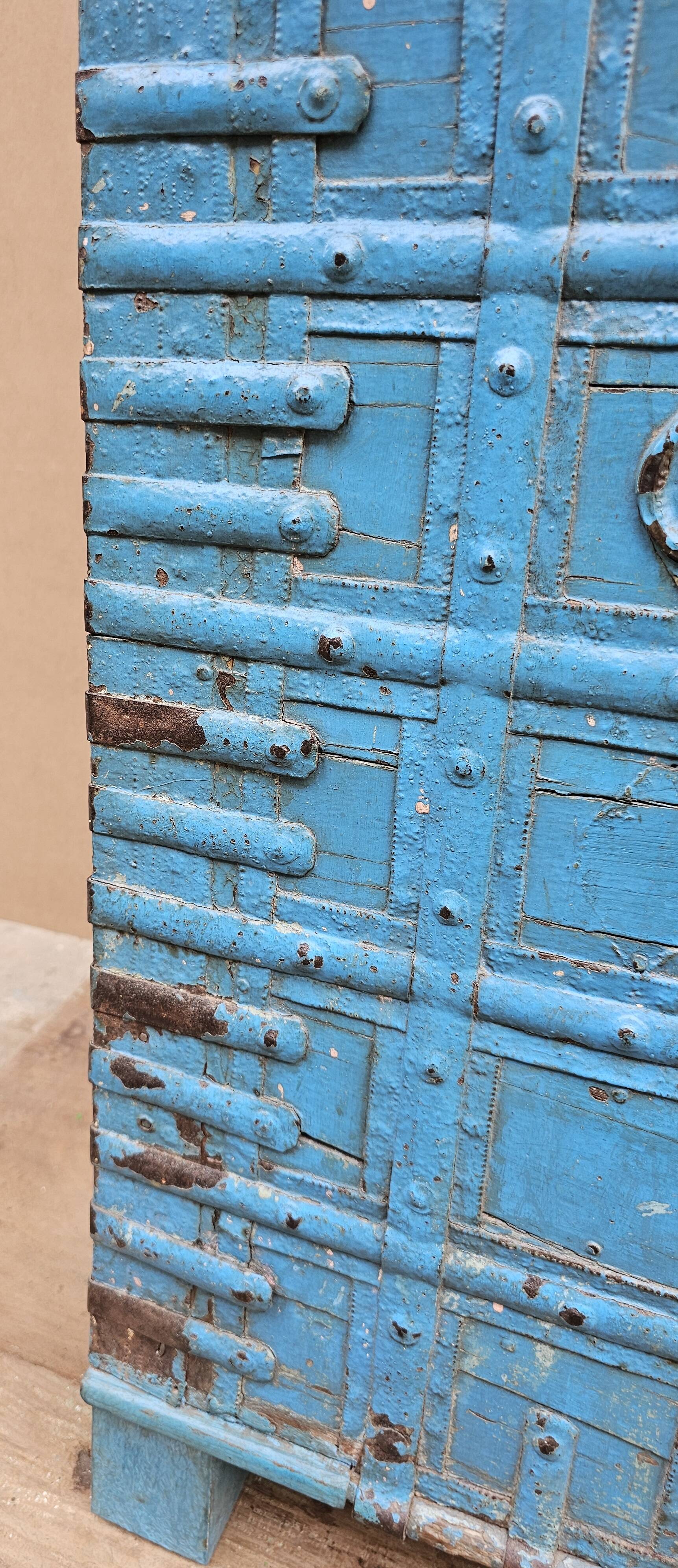 Antique Burmese teak dowry chest