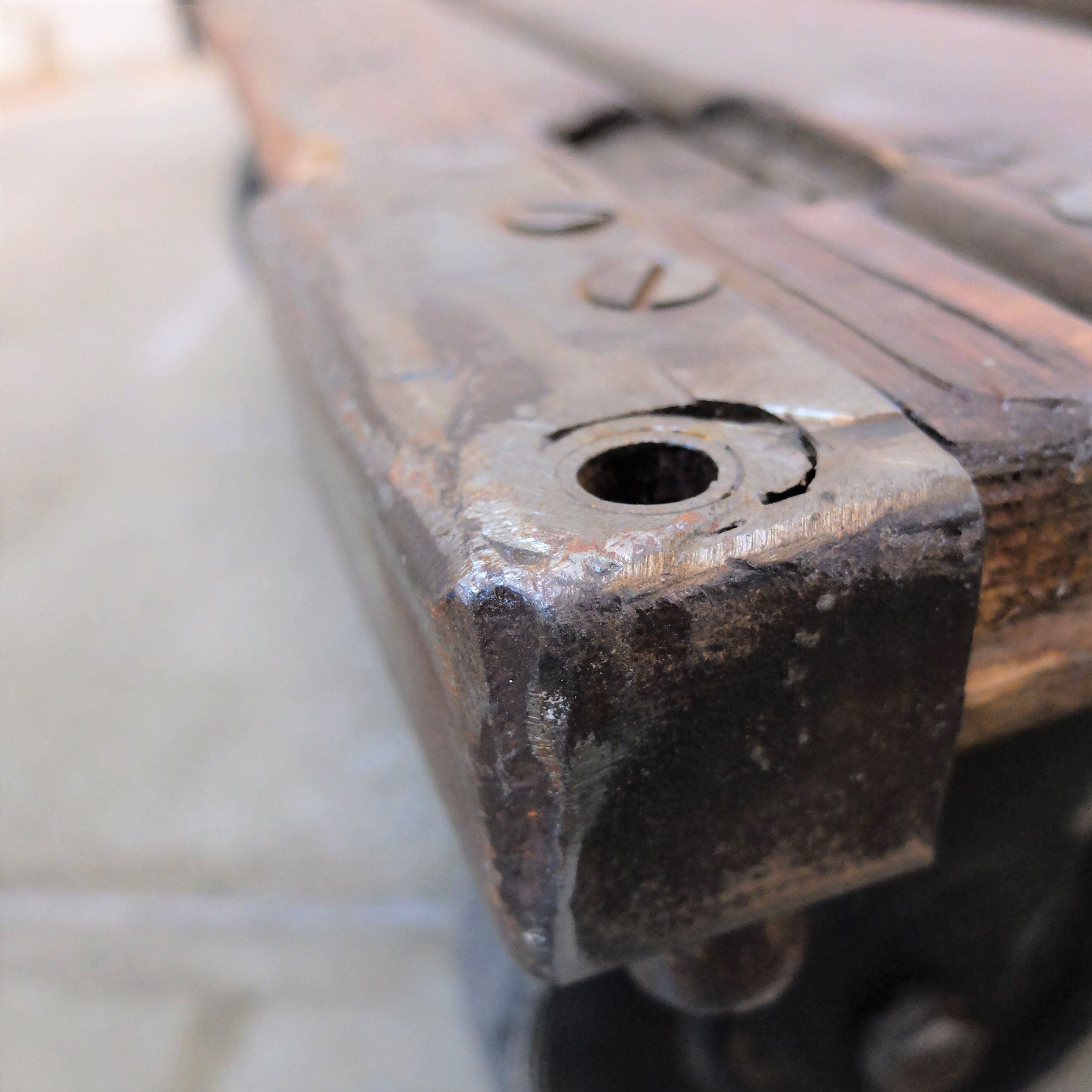 Industrial coffee table