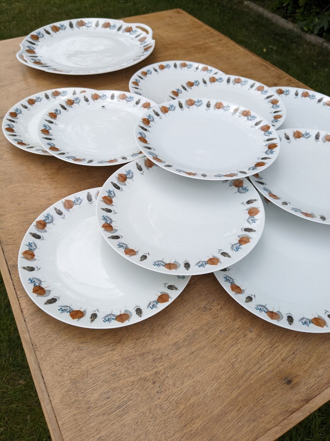Limoges porcelain dessert service