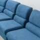 4-module blue sofa from the 1970s – Italian vintage modernist design