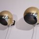 Pair of vintage brass wall lights