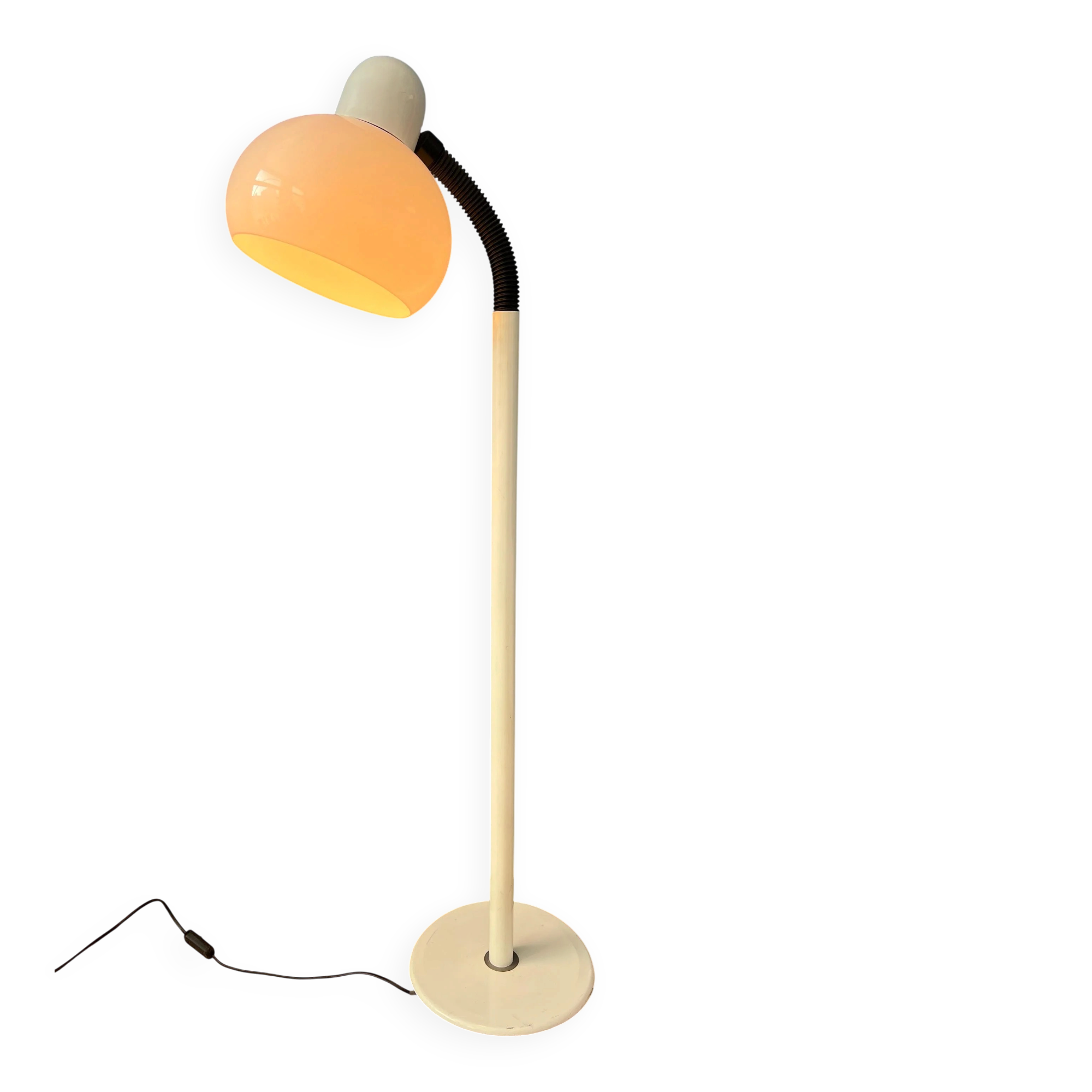 Lampadaire champignon blanc Mid-Century Space Age par Hala Zeist