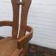 rare set of 6 brutalist chairs in solid oak house De PUYDT 1960 Belgium