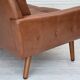 1970s, 3-seater Danish sofa, brown furniture leather with patina.