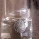 Glass liquor glass with tin sconces signed J.de Rey