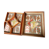 Ancient game of yellow wooden dwarf