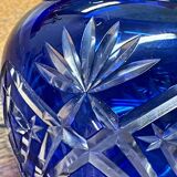 Val St Lambert crystal ball vase