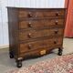 Victorian English commode from the 19th century in mahogany.