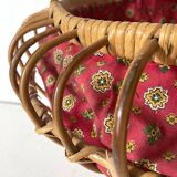 Rattan and Provencal fabric worker