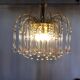 Mid-century waterfall hanging lamp with glass drops