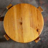 Pair of stackable pine stools