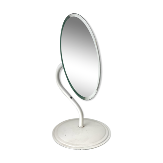 Beveled mirror on stand
