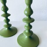 Pair of metal candlesticks
