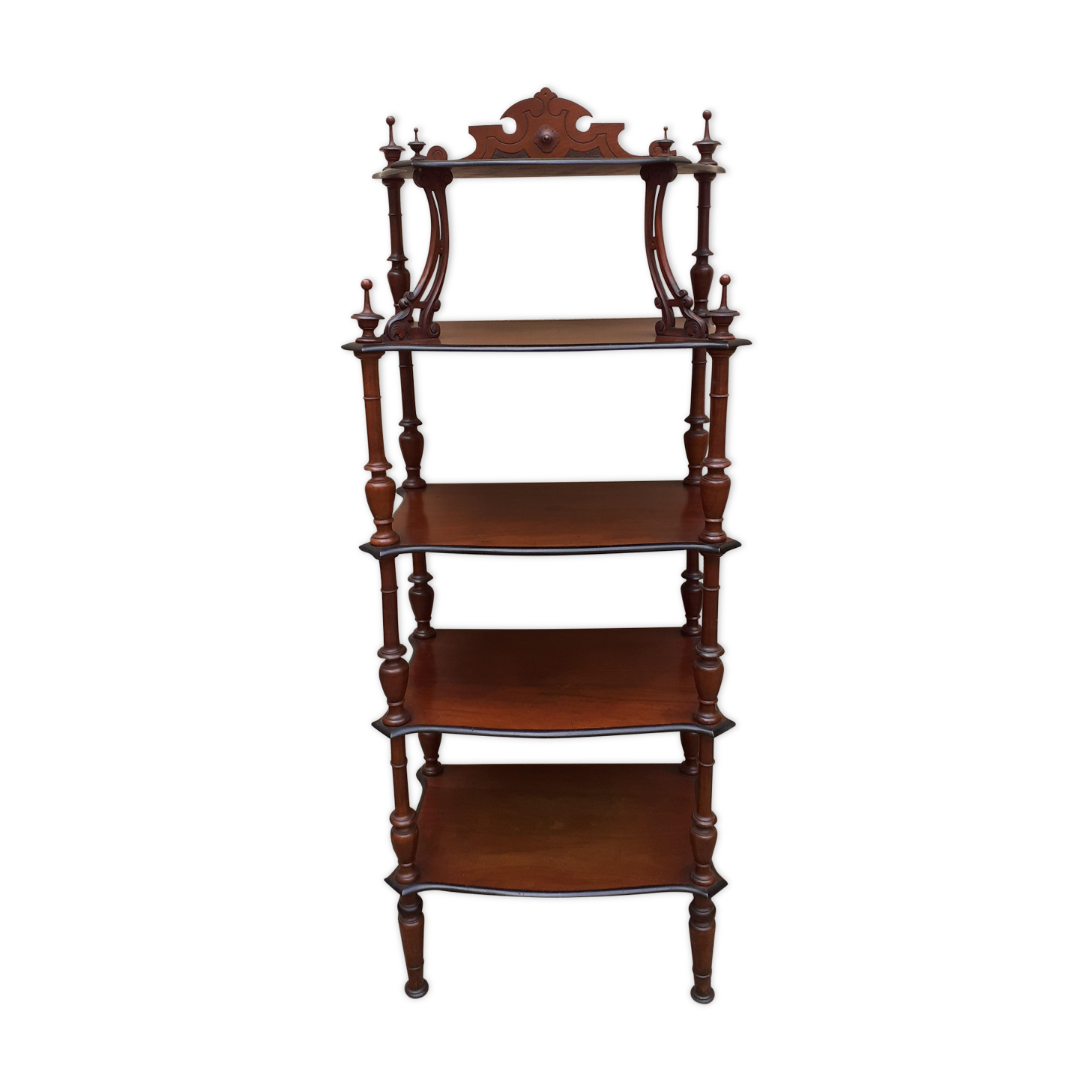 Napoleon III mahogany standing shelf