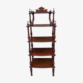 Napoleon III mahogany standing shelf