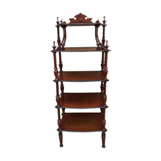 Napoleon III mahogany standing shelf