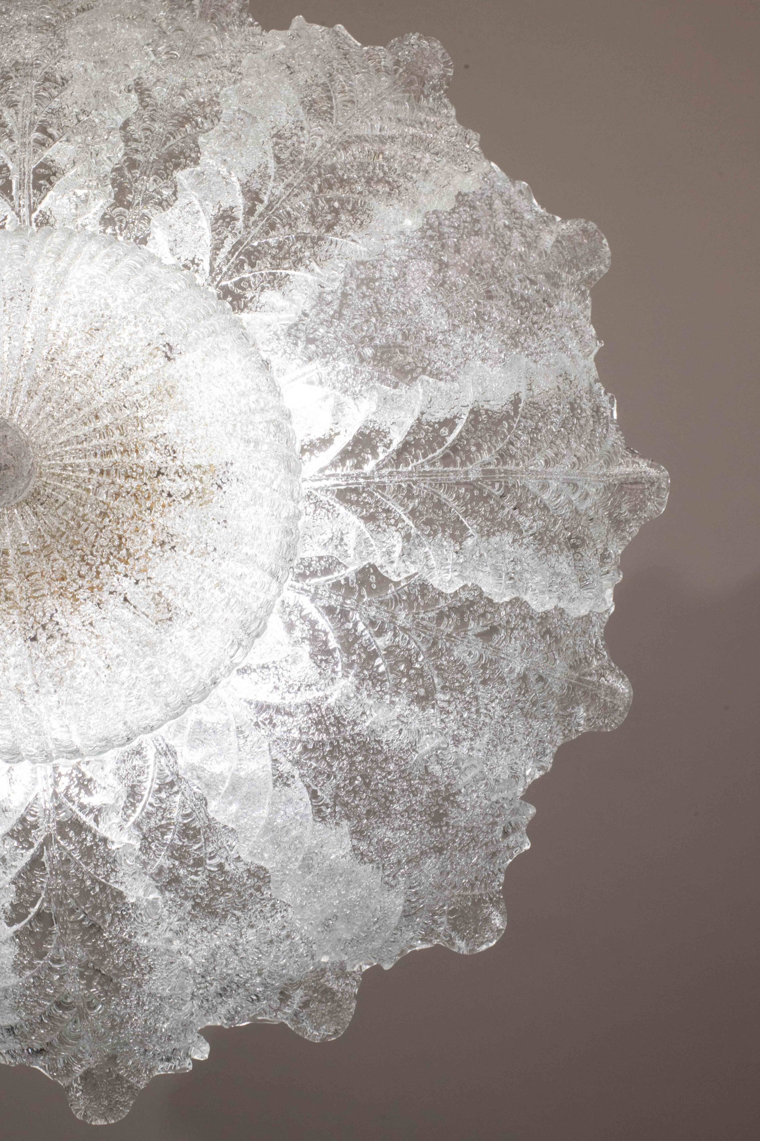 Napoli, Italian Murano Glass Ceiling Light or Flush Mount, 1970s