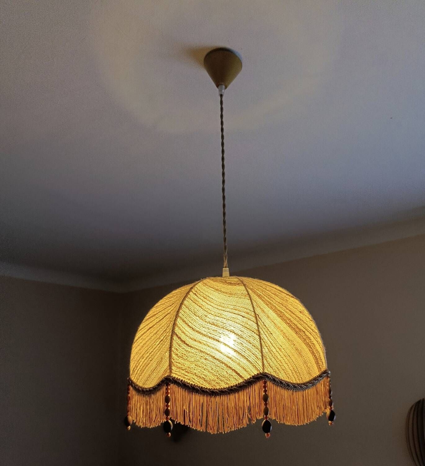 bohemian chic vintage suspension natural care and wooden pearl