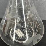 Carafe en verre gravé