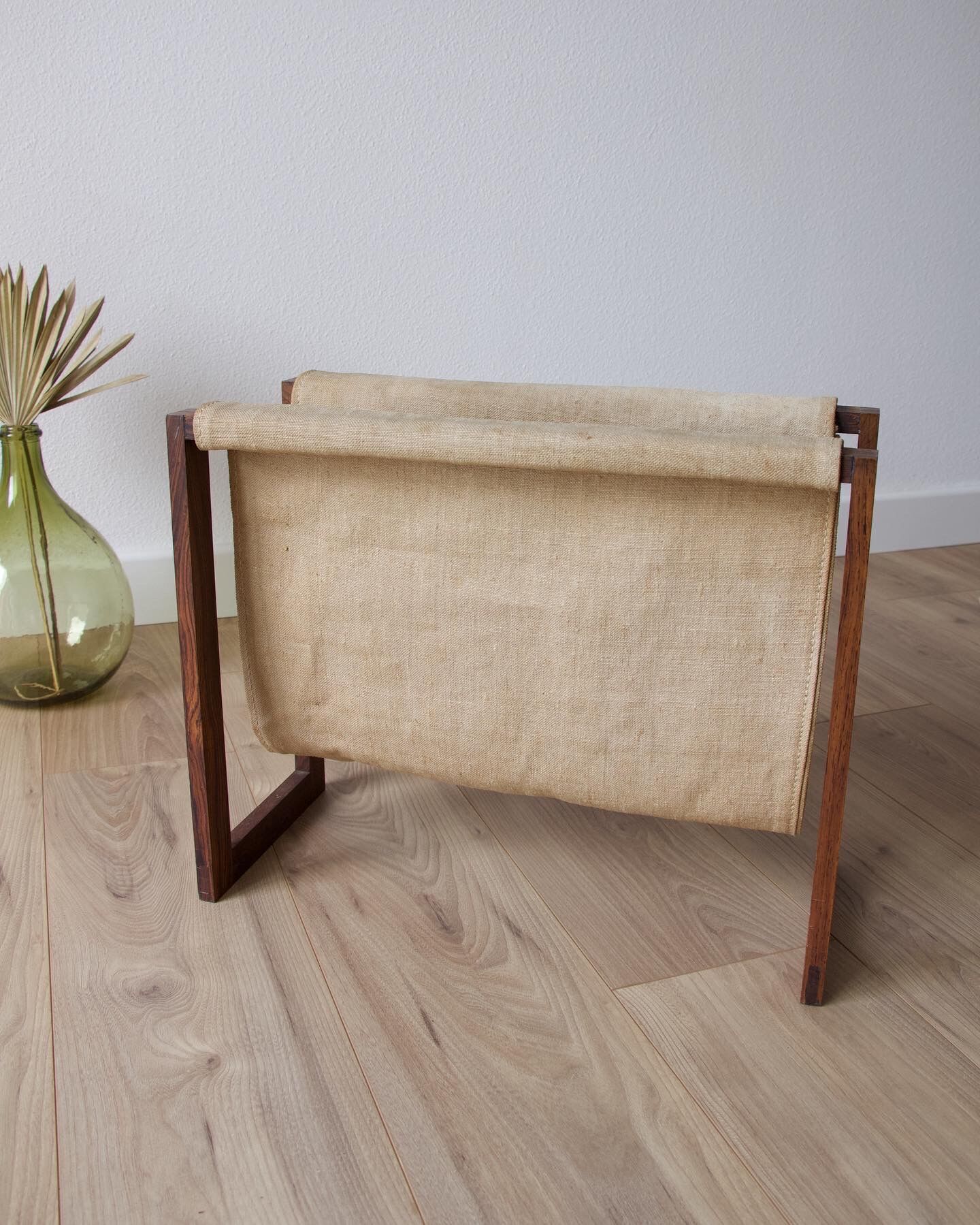 Scandinavian rosewood magazine holder 60s