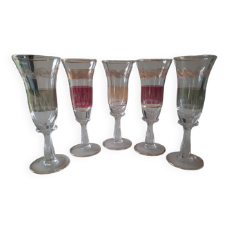 Antique shot glasses
