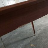 Scandinavian teak table with built-in extension