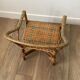 Children's armchair rattan / vintage blue