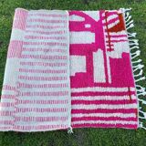 Small handmade wool rug 100cm x 50cm