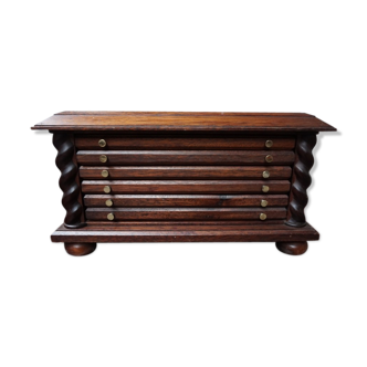 Start with ten drawers in mahogany