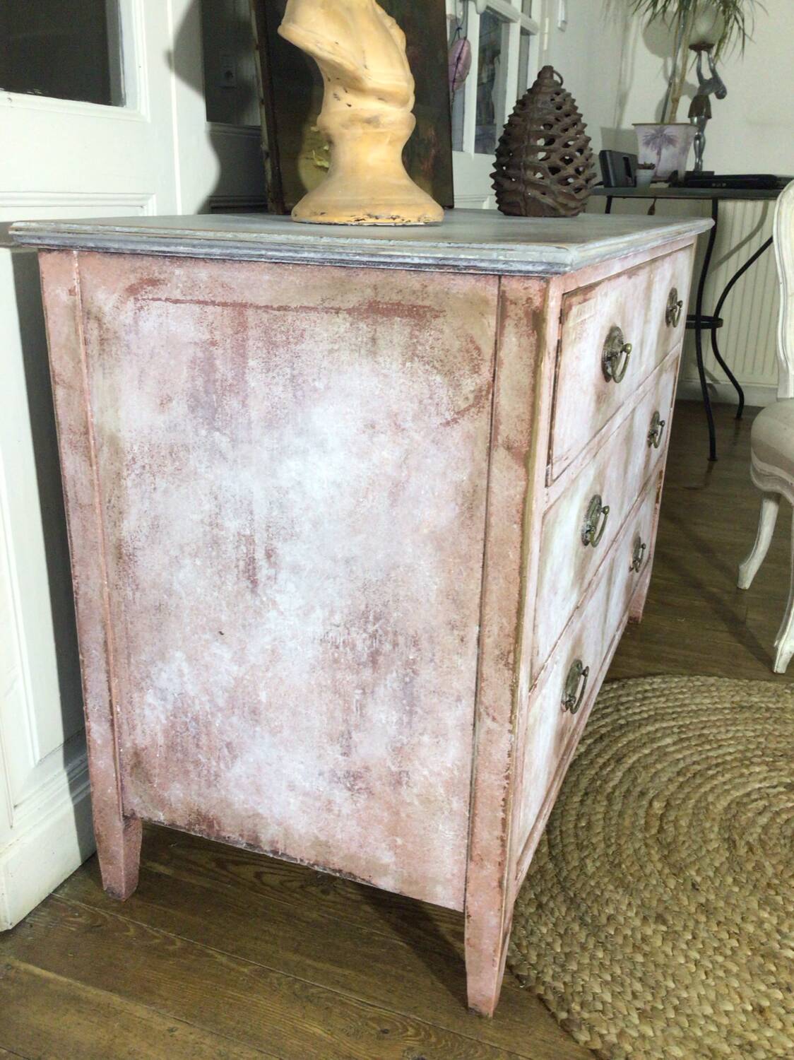 Early 20th century chest of drawers with old-fashioned patina