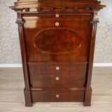 Antique Biedermeier Secretary with Mahogany, 1840