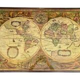 World Map Table - Vintage Map